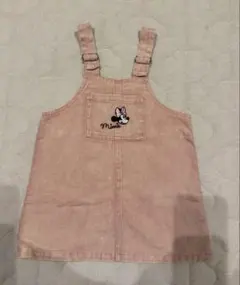 【branshes】Disney ミニー　デニムサロペット ピンクのサムネイル