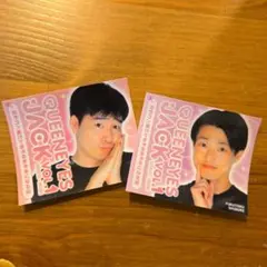 ジャルジャル QUEENEYES JACK vol.1 ステッカー　2枚セット