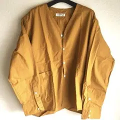 24SS MHL ORGANIC COTTON SHIRTING バンドカラー MHL ORGANIC COTTON SHIRTING バンドカラー 半袖シャツ - メルカリ