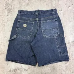 Lee　デニムペインターショーツ　W34　インディゴ　古着のサムネイル