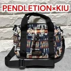 ✨美品✨ キウ×ペンドルトン ミニボストン ショルダーバッグ 2WAY 撥水 緑
