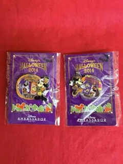 ディズニー　ハロウィン2014 ピンバッジ　アンバサダーホテル　非売品