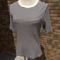 UNIQLO Lサイズ 半袖ストライプTシャツ