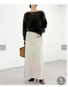 リヴドロワ【MONN.:.(モン)】LOOSE DENIM SKIRTのサムネイル