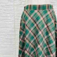 アズノゥアズ プラス スカート チェック マキシ丈 F【2718-19】