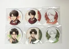 進撃の巨人　リヴァイ　エレン　ミカサ　ハンジ　WIT 場面写缶バッジ　5個セット 進撃の巨人 リヴァイ エレン ミカサ ハンジ WIT 場面写缶バッジ 5個