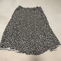 4L 花柄フレアロングスカート