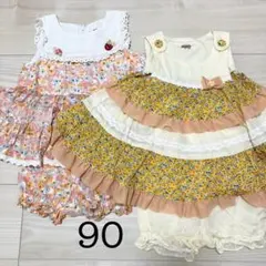 【美品】スーリー ミルキー ワンピース 日本製 花柄 セットアップ