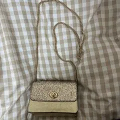 COACH ショルダーバッグ 斜めがけ　ゴールド グリッターのサムネイル