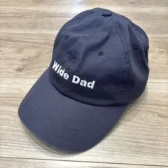 Wide Dad キャップ ネイビー