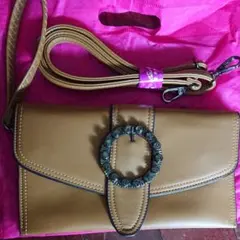 ハンドバック ショルダーバック 茶色 ブラウン キャメル