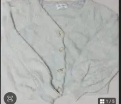 ♡ルレーヴヴァニレ♡♥♥フェザーカーディガン【ブルー】♥♥