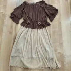 axes femme　ロングワンピース