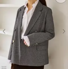 【新品】ロペピクニック ウールライク金ボタンジャケット（低身長・小柄サイズ）