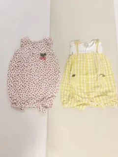 petit main 2wayオール　ロンパース2点セット　50〜70cm