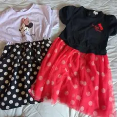 SHOO·LA·RUE＆futafuta☆ミニー柄ワンピース 110 2点のサムネイル