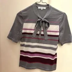 HANAEMORI 半袖ストライプトップス 36