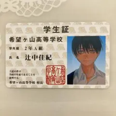 【非売品】光が死んだ夏　希望ヶ丘山高等学校 学生証 2年A組 辻中佳紀