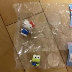 ハローキティとけろけろけろっぴ　がんばれお掃除フィギュアセット