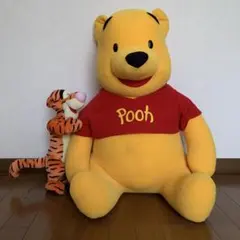 【希少！当時物！超特大】プーさんぬいぐるみ ティガーとセット