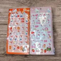 キティちゃん ハローキティ サンリオ ぷくぷくシール 立体シール 2枚セット