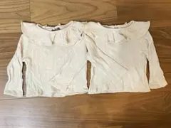 noeul. 韓国子供服 双子 男女双子 フリル襟トップス2枚セット