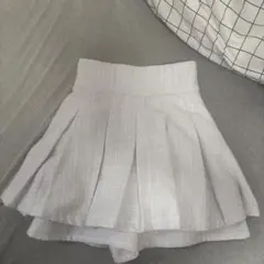 ‼️500円値下げ中‼️ evelynホワイトツイードミニスカート