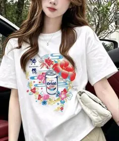 Orion ビール プリント Tシャツ ホワイト 3XL 3L向き