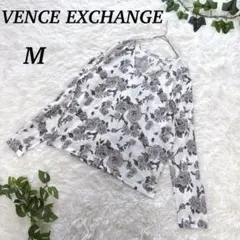 【VENCE EXCHANGE】バラ柄 花柄 長袖 カットソーM レディース