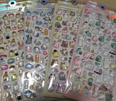 4点　オバケーヌ　ドロップシール