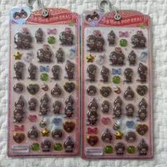 【国内正規品✨】もんちっち　うるちゅるポップシール 2枚