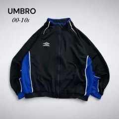F0-068 00-10s UMBRO トラックジャケット 黒/青 XL