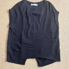 SENSE OF PLACE ブラック ニットベスト