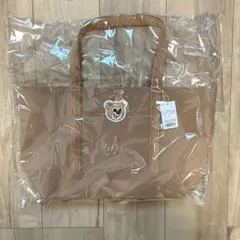 【未開封】フェイラー オールドテディ ワッペントートバッグ ベージュ　大　LL