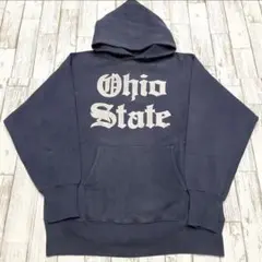 【デカOhioパーカー！】チャンピオン　リバースウィーブ　フーディ　ネイビー　紺