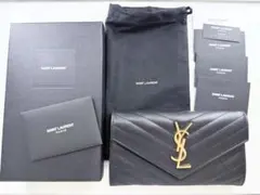 YSL SAINT LAURENT カサンドラ レザー 長財布 美品 付属完備