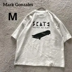 Mark Gonzalesセンスオブプレイス　コラボTシャツ ライトグレージュMのサムネイル