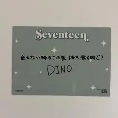 SEVENTEEN HANABI 直筆メッセージトレカ ディノ