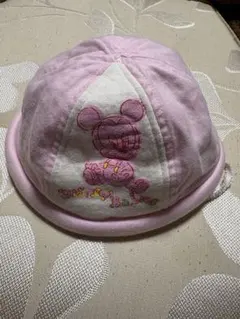 日本製ミッキーマウス ベビー帽子 ピンク