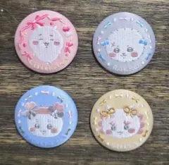ちいかわ　刺繍缶バッチ　4個セットのサムネイル