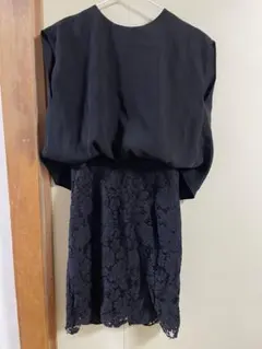 ブラックレーススカートドレス Mのサムネイル