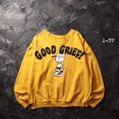 GOOD GRIEF × スヌーピー コラボ Vintage スウェット good grief スヌーピー スウェット ダメージ加工 フェード 古着 - メルカリ