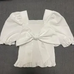 リボンブラウス　ホワイトのサムネイル