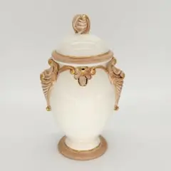 イタリア製 陶器 蓋付壺 オブジェ 花瓶 飾り壺 - メルカリ