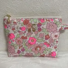 リバティ　ポーチ　ハンドメイド