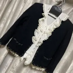 インゲボルグドットトリミングジャケット