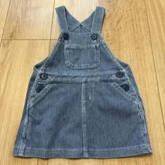 【無印良品】ジャンパースカート ワンピース 80cm デニム