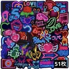 A3　ステッカー　お裾分け　フレークシール　海外　防水　韓国　ネオンカラー　英語