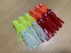 ☆新品未使用☆タコジグ用スカート 12個セット 大阪湾 岸和田実績カラー♫のサムネイル