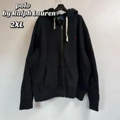 polo by Ralph Lauren ジップアップパーカー　ブラック